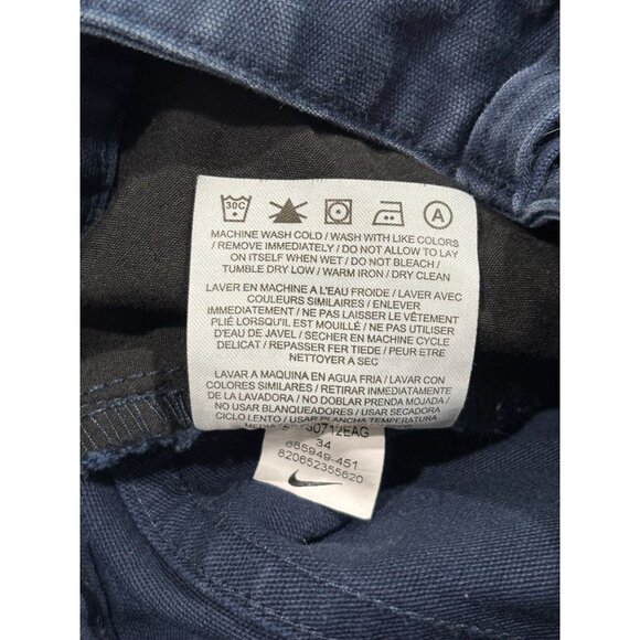 Nike SB Mens Navy Blue Straight-Leg Stretch Jeans - Picture 5 of 12